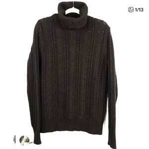 ALL SAINTS Wool Blend Funnel Neck Sweater NEW Size S